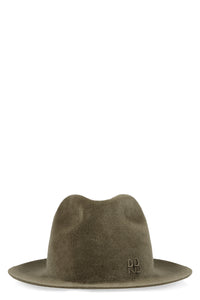 Fedora felt wide brim hat